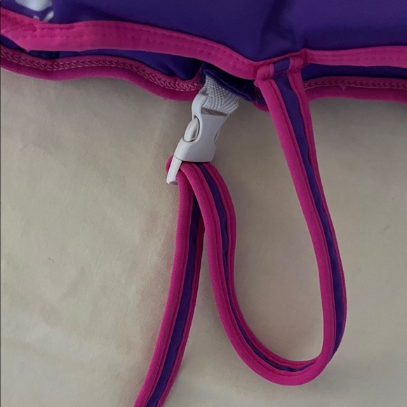Speedo Kids Swim Vest - Purple and Pink Floral Design Age 4-6 - Picture 5 of 10
